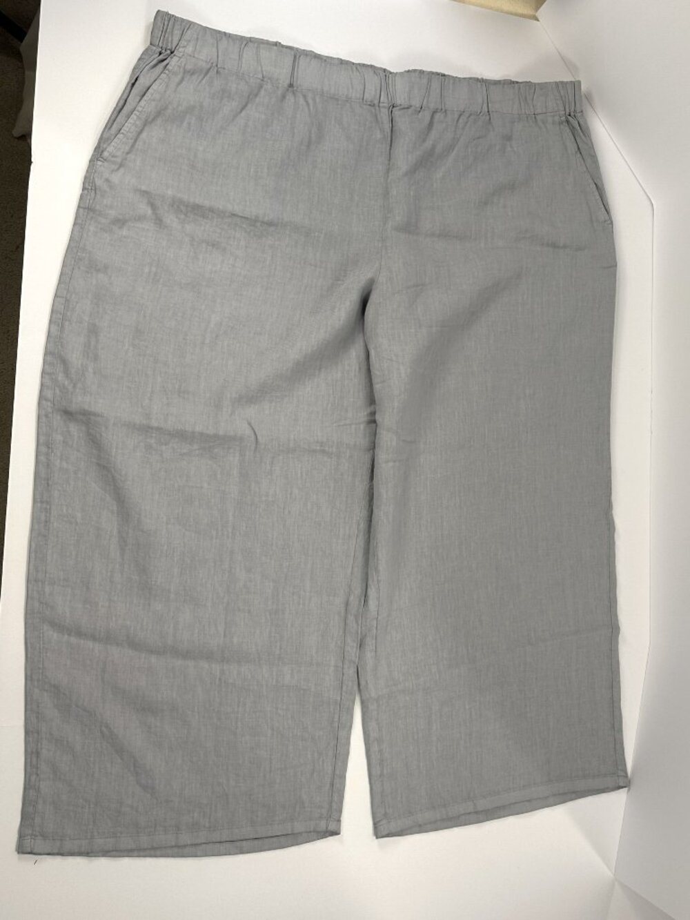 Eileen Fisher Organic Linen Wide Leg Pants - NWT